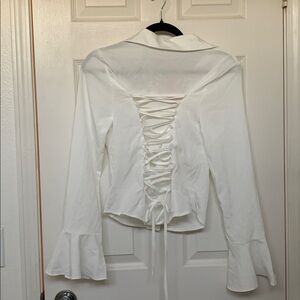 SHEIN White Collared Blouse